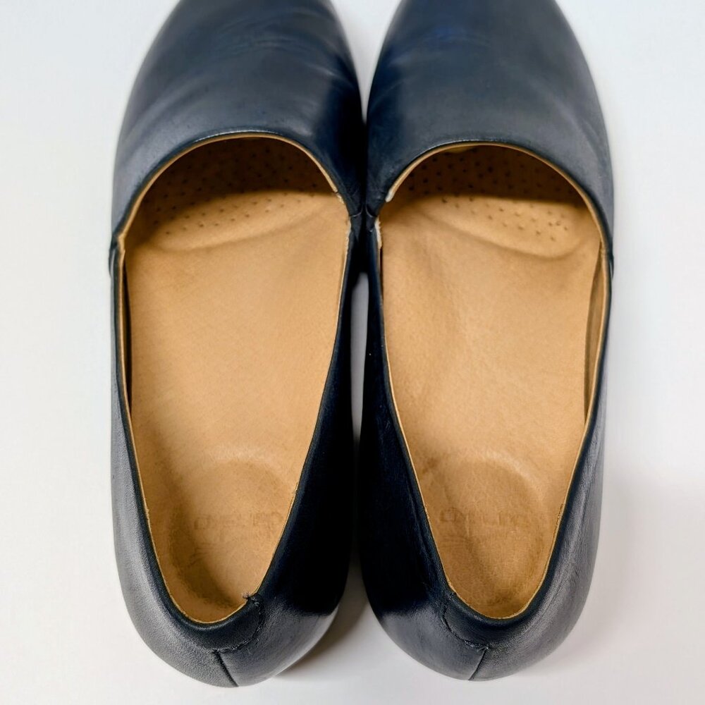 Dansko Larisa Navy Milled Nappa Flat - Picture 10 of 16